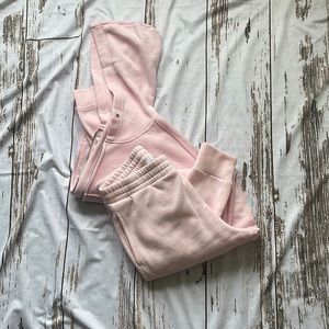 Fashion Nova Baby Pink Matching Sweat Set